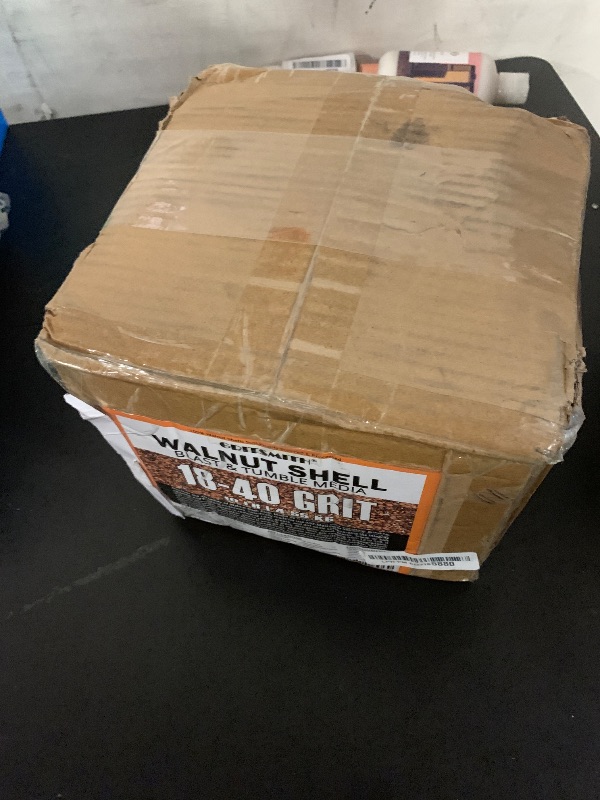 Photo 1 of GRITSMITH 18-40 Grit Ground Walnut Shell Media (10 LBS / 4.55 KG) - Fine Grit for Tumbling, Blasting, Vibratory, Polishing, Deburring, Anti-Skid, Fillers