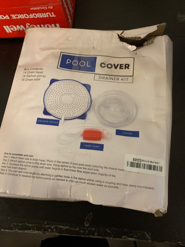 Photo 1 of Pool Cover Drainer Kit for Above Ground Swimming Pools by Aquatix Pro, Premium Pool Cover Siphon with 16 Feet Hose & Pump, Suitable for All Coverings, Quick and Easy Water Drainage, 1 Year Warranty!