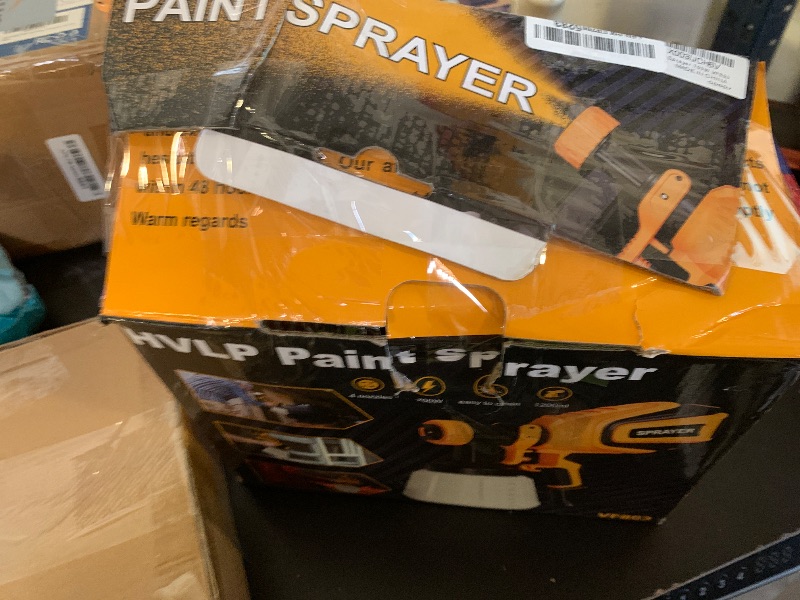 Photo 1 of VONFORN Paint Sprayer, 700W HVLP Spray Gun with Cleaning & Blowing Joints, 4 Nozzles and 3 Patterns, Easy to Clean, for Furniture, Cabinets, Fence, Walls, Door, Garden Chairs etc. VF803