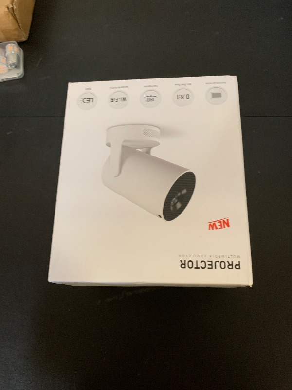 Photo 1 of Mini Portable Projector with 4K Support, Bluetooth 5.4 WIFI6, 5watt Sound Base Speaker, 160 ANSI, Android 11, 210° Rotation , Auto Keystone Correction Video Projector HY300 ULTRA