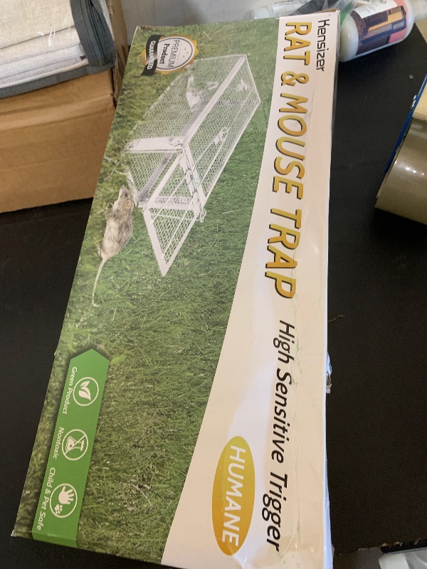 Photo 1 of Kensizer Animal Humane Live Cage Trap That Work for Rat Mouse Chipmunk Mice Voles Hamsters and Other Small Rodents, Trampa para Ratones, Catch and Release 1Pack Medium 12" L x 6.5" W x 5" H