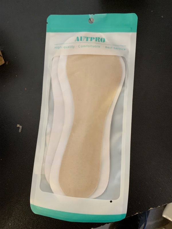 Photo 1 of (2 Pairs) Pigskin Non-Slip High Heel Cushion Inserts Arch Support, Shock & Sweat Absorption, Adhesive Shoe Insoles for Dress Shoes Flats Boots Sandals Relief Blister Callus Pain, Fits Women 5-8 Size