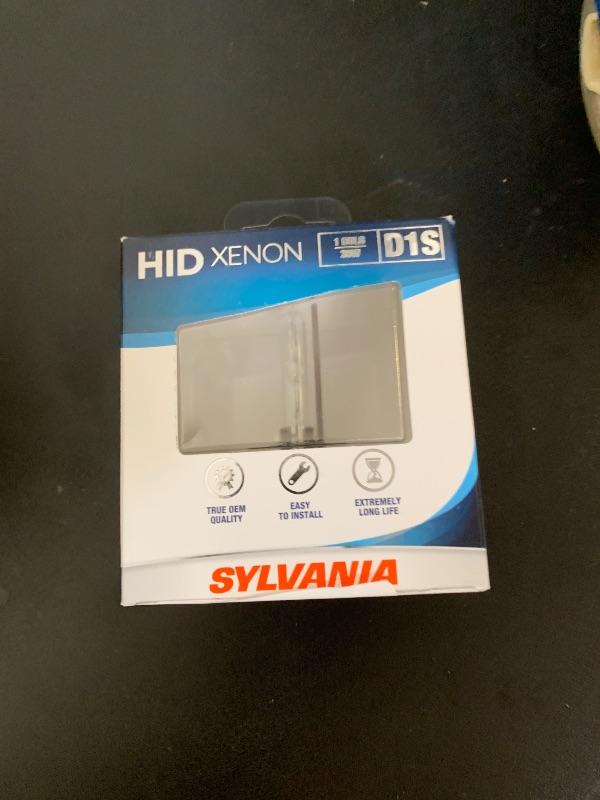 Photo 1 of SYLVANIA - D1S Basic HID (High Intensity Discharge) Headlight Bulb - High Performance Bright, White, and Durable Lamp (Contains 1 Bulb)