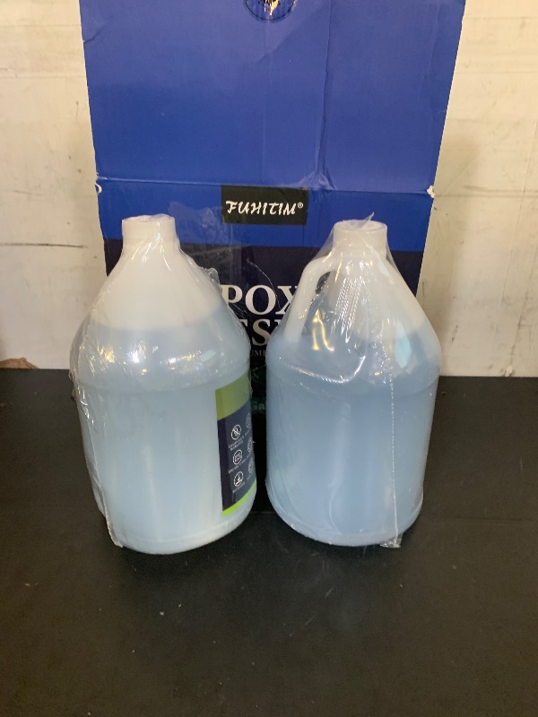 Photo 1 of Epoxy Resin 2 Gallon - Crystal Clear Epoxy Resin Kit - Self-Leveling, High-Glossy, No Yellowing, No Bubbles Casting Resin Perfect for Crafts, Table Tops, DIY 1:1 Ratio