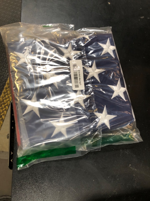 Photo 1 of Freefy American Flag For Outside 3x5 Ft Pole Sleeve Banner Style-Embroidered Stars,Sewn Stripes,Water Resistant,Heavy Duty Durable New Nylon USA US Outdoor Indoor Flags (Pole NOT Included)