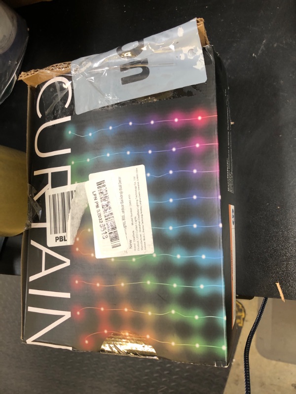 Photo 1 of Smart Curtain Lights 20Ft x 10Ft, 800 LED Curtain String Lights with App Remote Color Changing Window Fairy Light Music Sync Dynamic DIY for Indoor Outdoor Backdrop Wall Decor