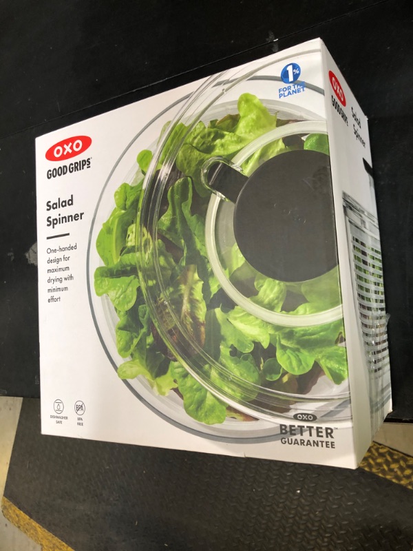 Photo 1 of OXO Good Grips Salad Spinner | Lettuce Spinner | Fruit Washer | Fruit Washing Bowl with Strainer | Vegetable Cleaner | Salad Cleaner | Lettuce Washer | 6.22 Quart Capacity
