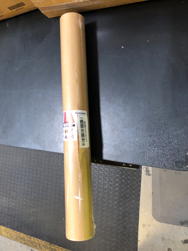 Photo 1 of PerkHomy Brown Kraft Paper Roll 17.5" x 600" (50') for Gift Wrapping Bulletin Board Craft Art Bouquet Flower Packing Moving Shipping Floor Covering Table 70GSM 50LB (Brown, 17.5" x 50')