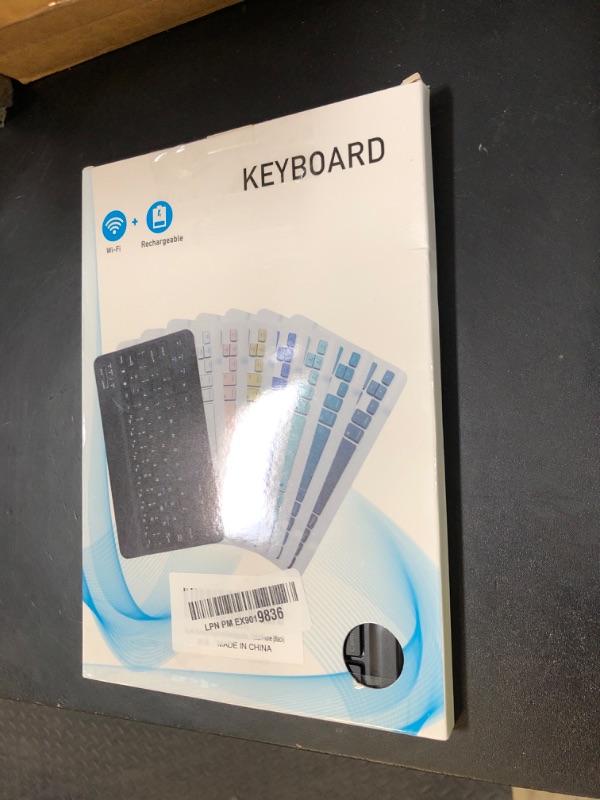 Photo 1 of Backlit Bluetooth Keyboard Small Portable Wireless Keyboard Rechargeable Illuminated for Android Samsung Tablet Cell Phone Smartphone iPad A16 11th 10th Generation iPad Pro Air Mini iPhone (Black)