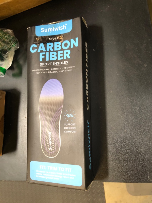 Photo 1 of Carbon Fiber Insole for Men & Women - Sumiwish?1 Pair? High Arch & Rigid Support Shoe Insert for Women & Men - Rigid Support for Turf Toe, Foot Fractures, Hallux Rigidus - Non-Cleated Shoes