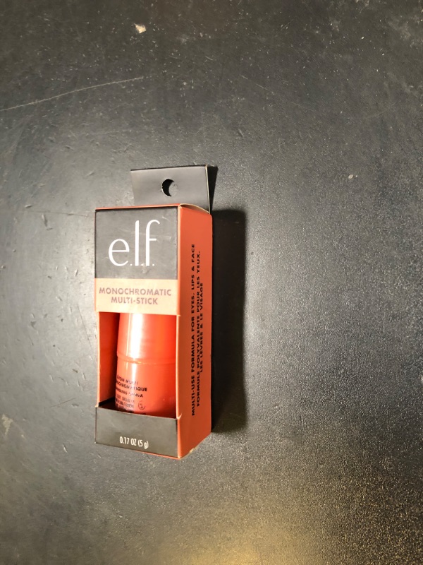 Photo 1 of e.l.f. Monochromatic Multi Stick, Travel-Sized Luxuriously Creamy & Blendable Color For Eyes, Lips & Cheeks, Vegan & Cruelty-Free, Glimmering Guava, 0.17 Oz