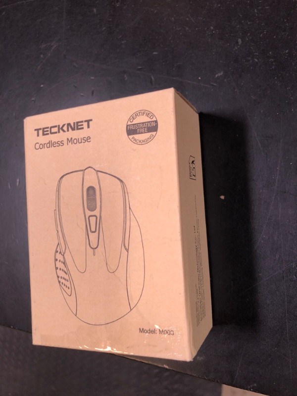 Photo 1 of TECKNET Wireless Mouse, 2.4G Ergonomic Optical Mouse, Computer Mouse for Laptop, PC, Computer, Chromebook, Notebook, 6 Buttons, 24 Months Battery Life, 4000 DPI, 6 Adjustment Levels