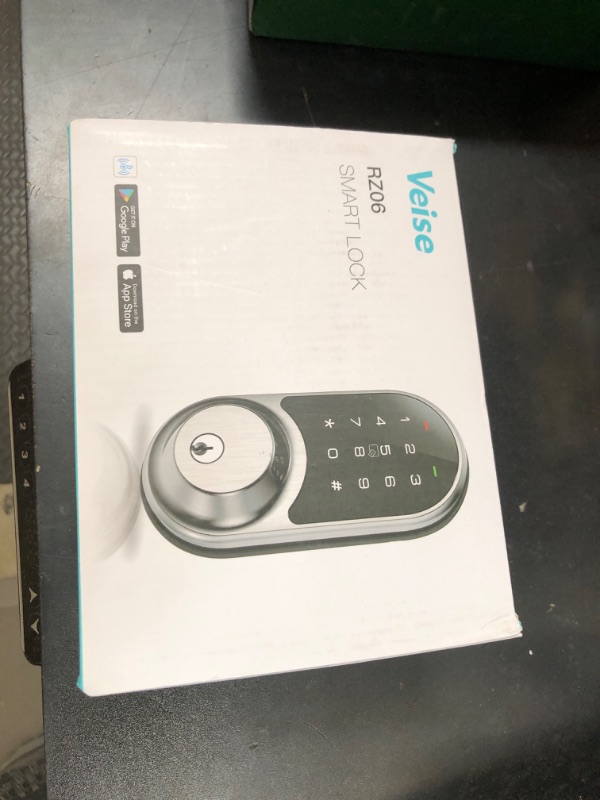 Photo 1 of Veise RZ06 Smart Lock for Front Door with App Control, Keyless Entry, Electronic Digital Deadbolt with Touchscreen Keypad Set, Smart Deadbolt, Auto Lock, Easy Installation, Matte Black