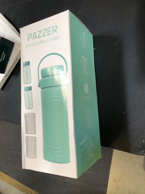 Photo 1 of Portable Breast Milk Cooler Bottle, Rapid-cooling Breast Milk, Cooling for 24H Compact Design Travel Breastmilk Cooler 17oz Breastmilk Storage Bottles with 2pcs Inner Bottles, Breastfeeding Essentials