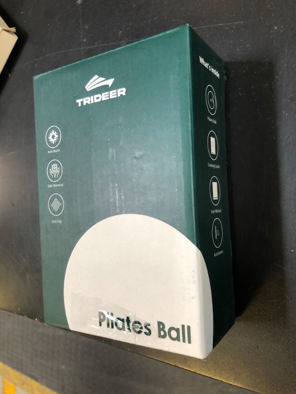 Photo 1 of Trideer 9-Inch Pilates Ball with Exercise Guide for Core Strength, Yoga, Stability, Stretching & Physical Therapy