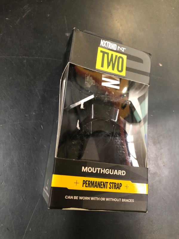 Photo 1 of Nxtrnd Two Football Mouth Guard, Football Mouthpiece with Strap, Fits Adult & Youth (Black)