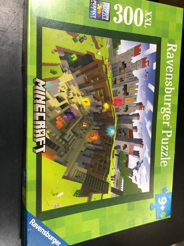 Photo 1 of Ravensburger - Minecraft Cutaway - 300 Piece Jigsaw Puzzle - XXL Pieces for Easier Assembly - Exciting, Colorful Cross-Section Image - Premium Quality - Ideal Gift - Screen-Free Fun - Children Age 9+