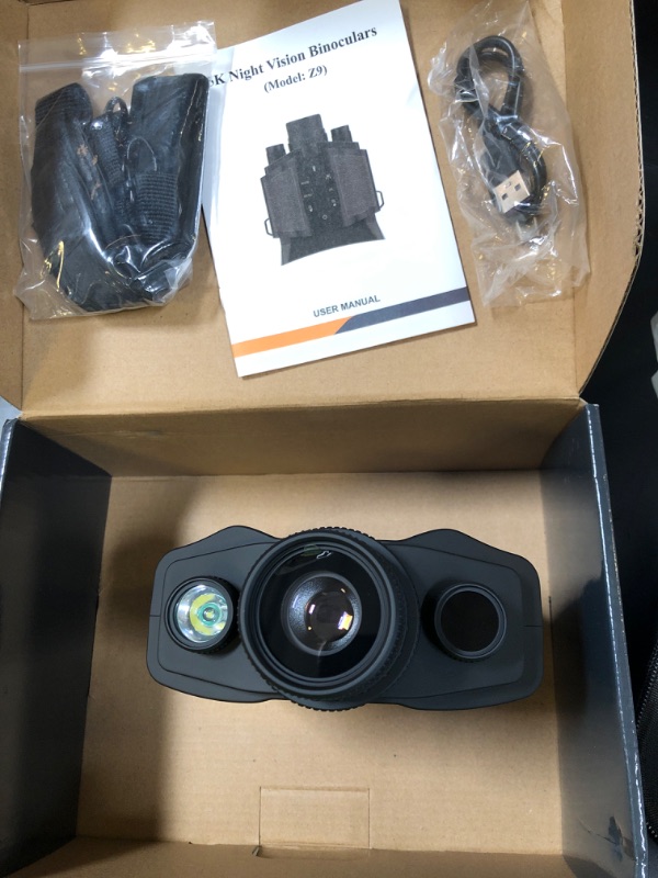 Photo 1 of Night Vision Goggles for Adults, Night Vision Binoculars with10000mAh Rechargeable Battery, 3.99" HD Screen & 64GB Card, Infrared Binoculars for Hunting, Camping, Surveillance