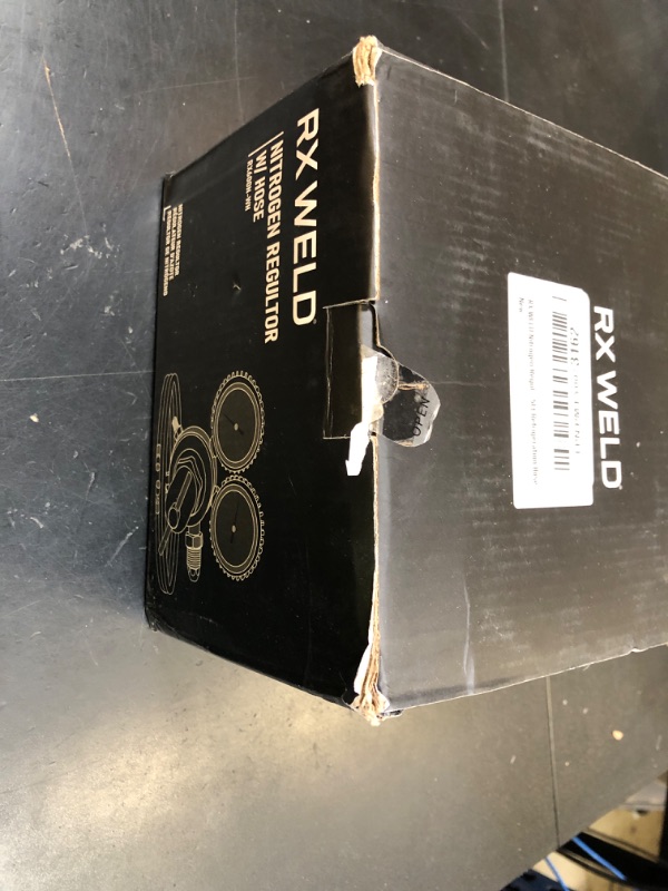 Photo 1 of RX WELD Nitrogen Regulator with 0-600 PSI, CGA580 Inlet, 1/4-Inch Male Flare Outlet Connection, Nitrogen Tank Regulator with 5Ft Refrigeration Hose