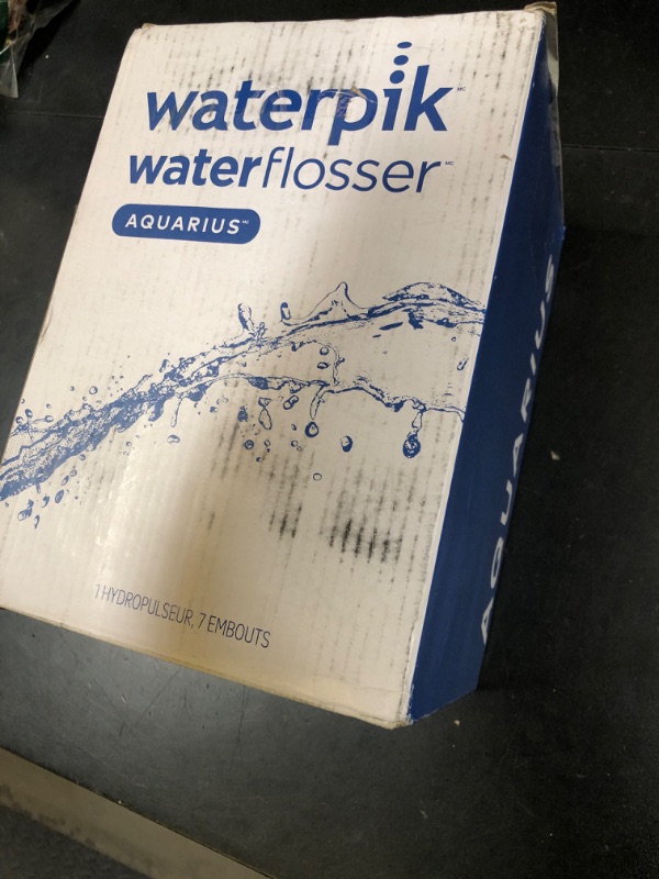 Photo 1 of Waterpik Aquarius Water Flosser For Teeth Cleaning, Gums, Braces, Dental Care, Electric Power With 10 Settings, 7 Tips For Multiple Users And Needs, ADA Accepted, Black WP-662, Packaging May Vary