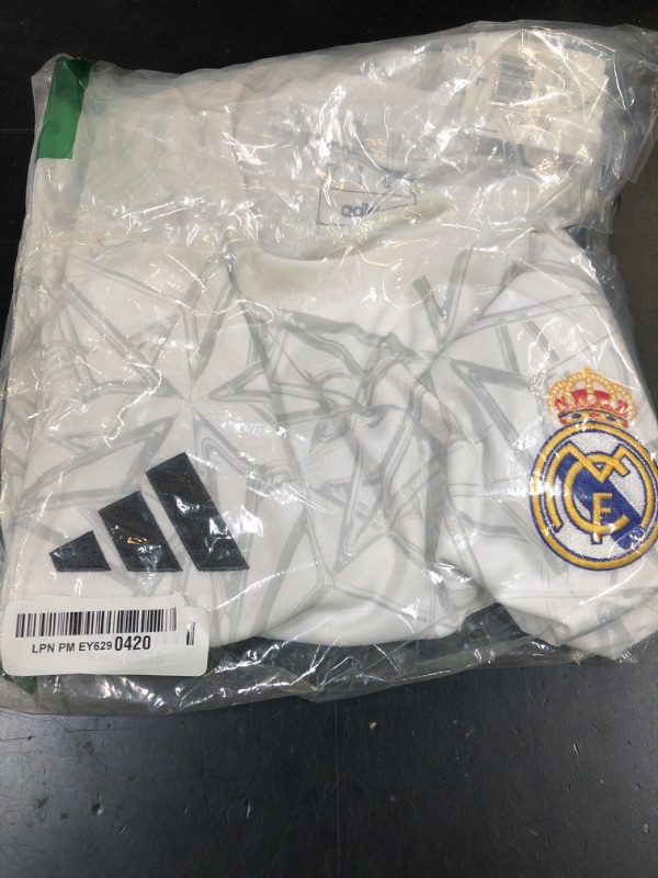 Photo 1 of adidas Men's Champions League Team Soccer Jersey, Real Madrid White, Large