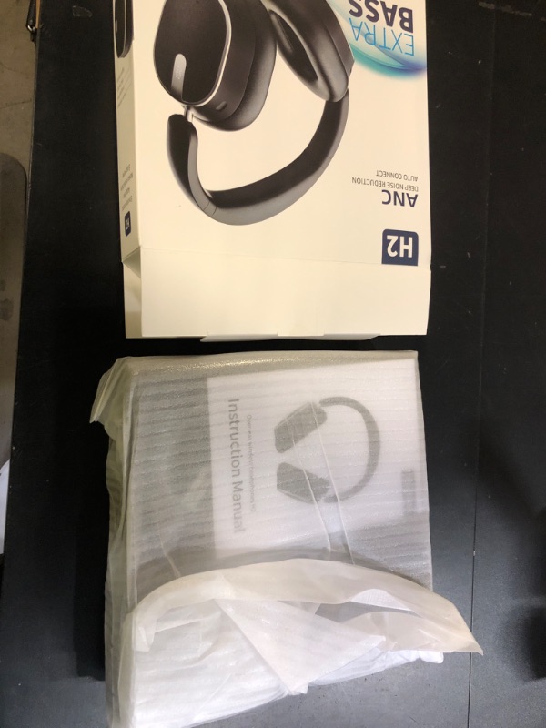 Photo 1 of MMWOWARTS Hybrid Active Noise Cancelling Bluetooth Headphones, Over Ear Wireless Headphones with 60H Playtime, Hi-Res Audio, Deep Bass, Memory Foam Ear Cups for Home Office Travel