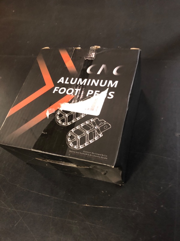 Photo 1 of JFG RACING Dirt Bike Foot Pegs,7075 Aluminum CNC Pedals Rests for Surron Light Bee X and S/E Ride Pro S SS SR/CRF150F CRF230F 03-19/CRF250F 19-24/XR150L 15-24/KDX200 83-94-Black