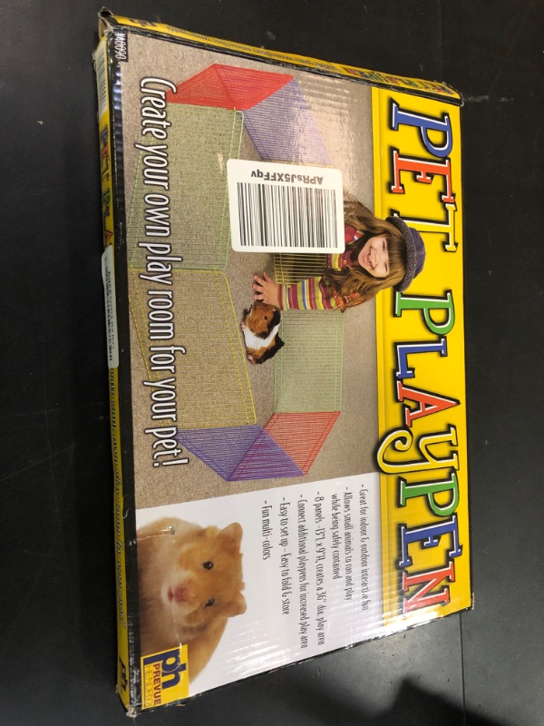 Photo 1 of Prevue Pet Products Multi-Color Small Pet Playpen 40090,13x35.87x8.67 inch