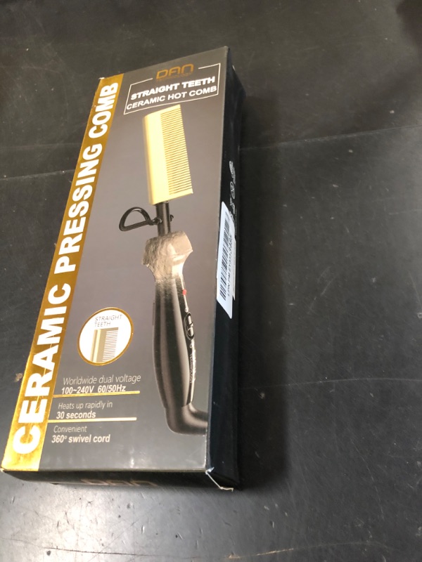 Photo 1 of Dan Technology Mini Pressing Comb, Dual Voltage Travel & Home Hair Straightener for Natural Black Wigs and Hair