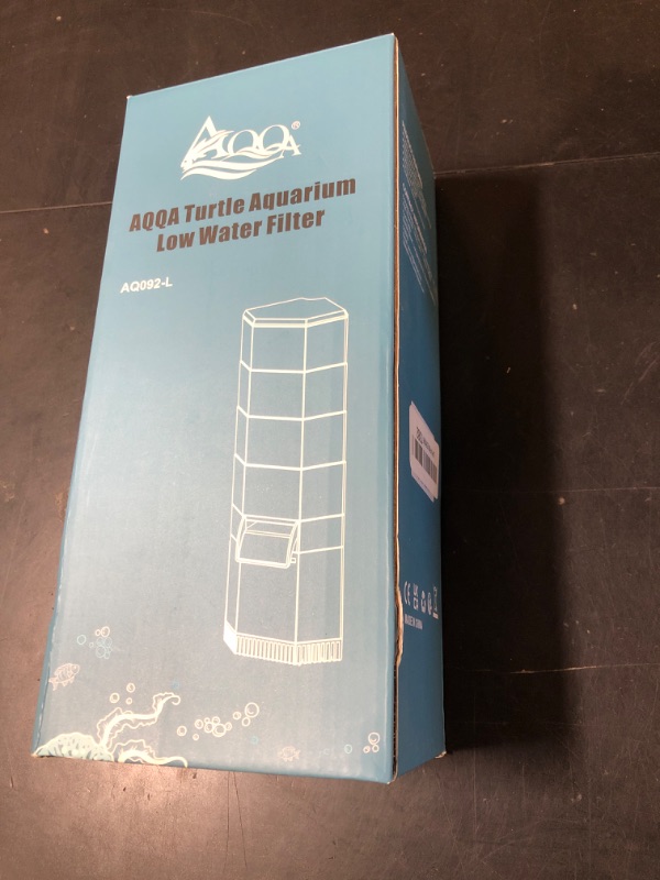 Photo 1 of AQQA Aquarium Filter,260GPH DIY Internal Turtle Tank Fish Tank Filter,Ultra Quiet Biochemical Sponge Ceramic Ring Energy Balls Bio Balls Multi-Stage Filtration,Waterfall,Water Circulation,Change Water