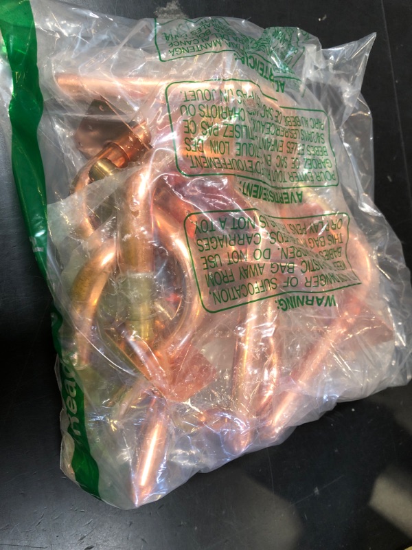 Photo 1 of Pack of 10 Copper Stub Out Elbows with Wall Flange PEX-A Stub Out 1/2’’-6inch Lengh- Easy to Install, Lead-Free-PEX-A Stub Out Accessories,Barb Crimp PEX-A Copper Stub Out Elbow with Wall Flange.
