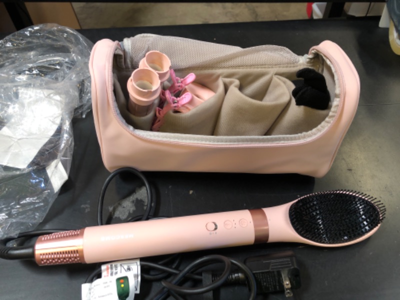 Photo 1 of MESCOMB 5 in 1 Hot Air Styler Wrap – High-Speed Hair Dryer Brush with Auto Wrap Curlers, Fast Drying & Frizz-Free Styling, No Heat Damage, Volumizing Brush with Travel Bag