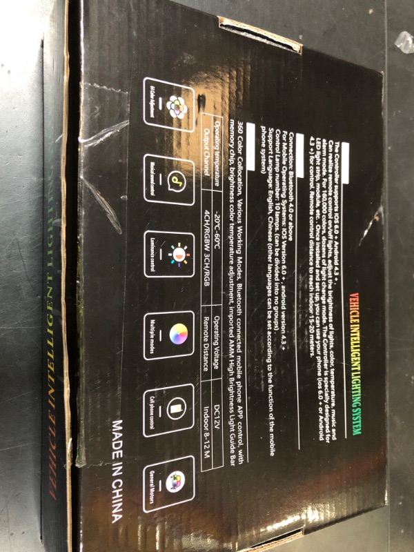 Photo 1 of Acrylic Interior Car LED Strip Light RGB Dreamcolor 10 in1 with Wireless APP, 175 inches 593 LED 16 Million Color Fiber Optic Automotive Ambient Light Kits Music Sync Sound Activated Car Neon Lights