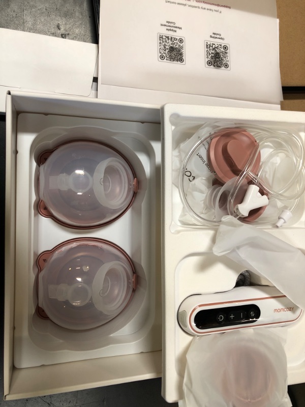 Photo 1 of Momcozy Breast Pump V2 Pro Ultra-Lightweight, Hands-Free & Portable Wearable Pump with Upgraded Integrated DoubleFit Flange, Quiet & Leak-Proof Electric Pump, 3 Modes|9 Levels, 17/19/21/24mm