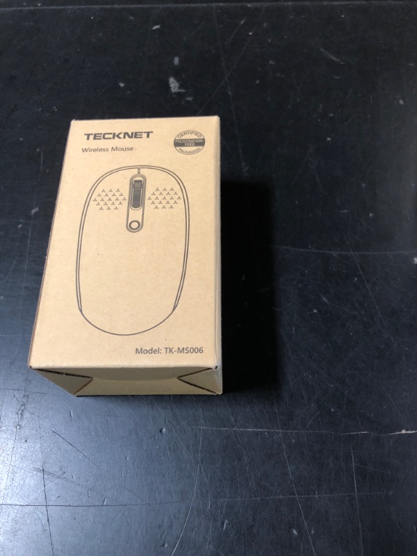 Photo 1 of TECKNET Wireless Mouse, 2.4G Quiet Computer Mouse with USB Receiver, 4 Buttons Portable Cordless Mice for Chromebook, Laptop, PC, Mac, 800/1200/1600 DPI - Pink