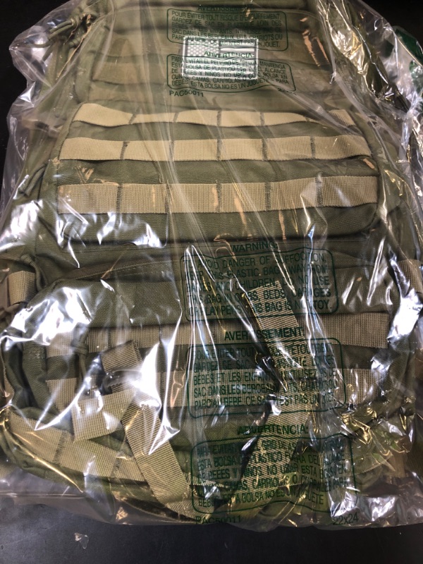 Photo 1 of kookoomia Military Tactical Backpack 50L Large Day Backpack for Men Molle Army 3 Days Assault Pack Bug Out Bag Water Resistant and Heavy Duty Hiking Treeking Rucksack - Dark Green