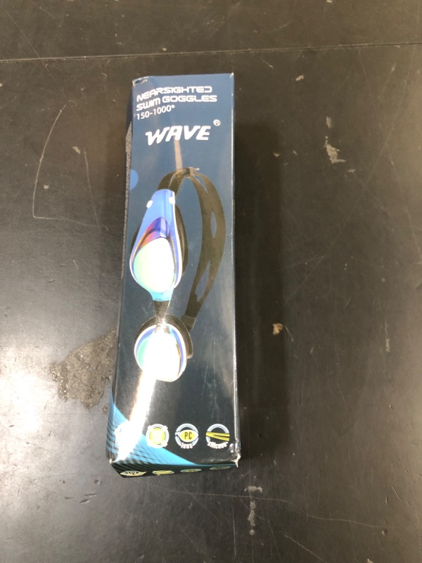 Photo 1 of WAVE Nearsighted Swim Goggles, Shortsighted Optical Swimming Goggles No Leaking Anti Fog UV Protection for Adult Men Women Youth