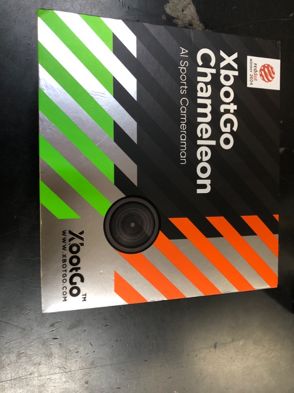 Photo 1 of XbotGo Chameleon AI Auto Sports Action Camera - 4K 60FPS Soccer Camera and Basketball Tracking Camera for Team Sports, Live Streaming, No Subscription, Works with iOS & Android (Lava Graphite)