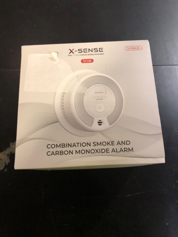 Photo 1 of X-Sense 2-in-1 Smoke and Carbon Monoxide Detector Alarm (Not Hardwired), 10-Year Battery-Operated Dual Sensor Fire & CO Alarm, SC06, 3-Pack