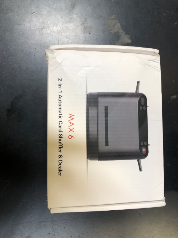 Photo 1 of Automatic Card Shuffler And Dealer 180/360 ° Rotate (Used By 1-12 People),4 Wireless Remote Controls, Can Set Card Dispensing Distance, One Click To Set "Whipped Eggs/Landlord",Match Card (Black)