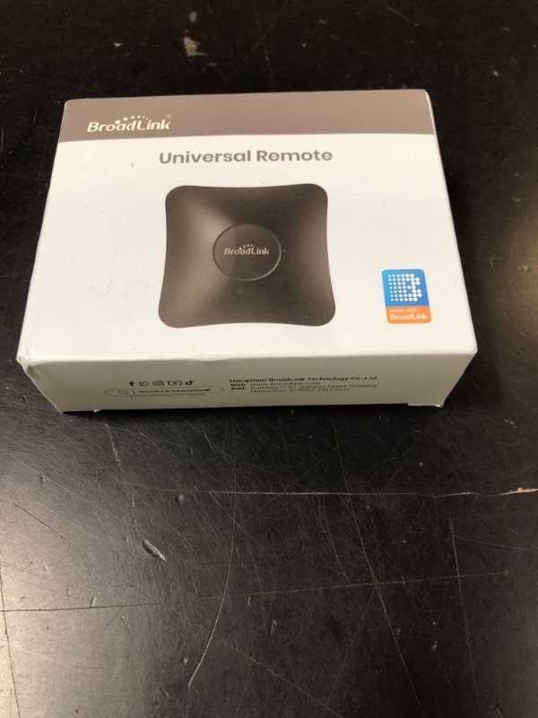 Photo 1 of BroadLink RM4 pro IR and RF Universal Remote, All in One Hub Code Learning Wi-Fi Remote Control for TV Air Conditioner STB Audio, Curtain Motor, Works with Alexa, Google Home, IFTTT