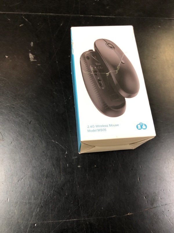 Photo 1 of Type C Wireless Mouse?Vssoplor USB C MacBook Wireless Mouse Dual Mode 2.4G Cordless Mice with Nano USB and Type C Receiver Compatible with PC, Laptop, MacBook and All Type C Devices-Black and Silver