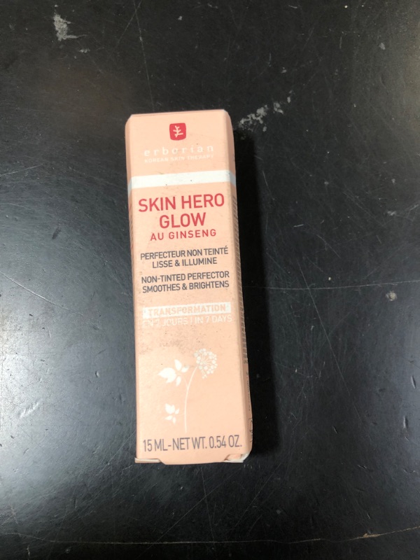 Photo 1 of Erborian Skin Hero Glow, Non-Tinted Bare Perfector, Illuminates, Highlights, Hydrates, Smooths for Natural Radiant, Glass, Dewey Look, Korean Skincare