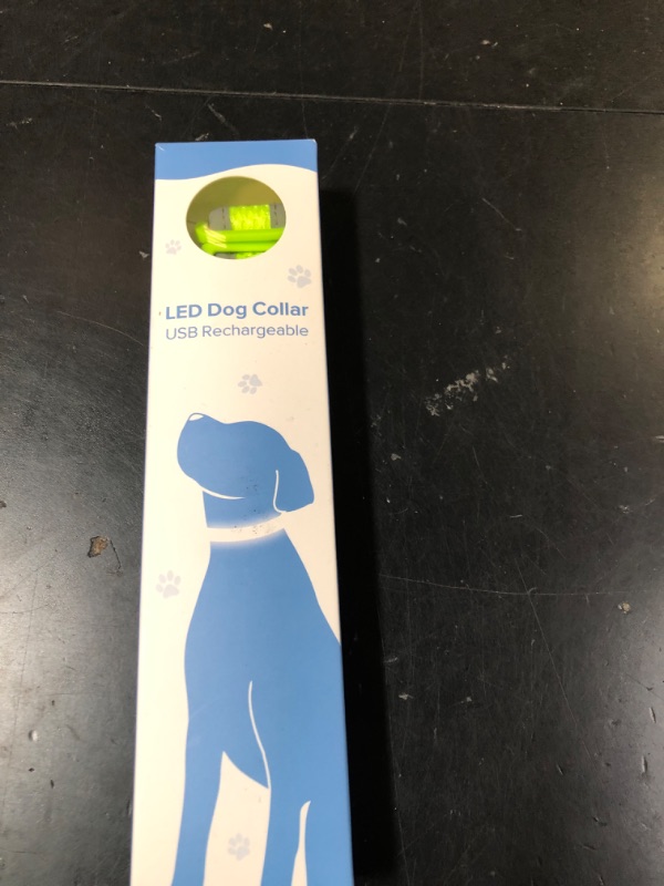 Photo 1 of LED Dog Collar, Light Up Dog Collar USB Rechargeable, Brightest Dog Lights for Night Walking, Adjustable Dog Collar Light for Dog Safety(Small, Neon Green)