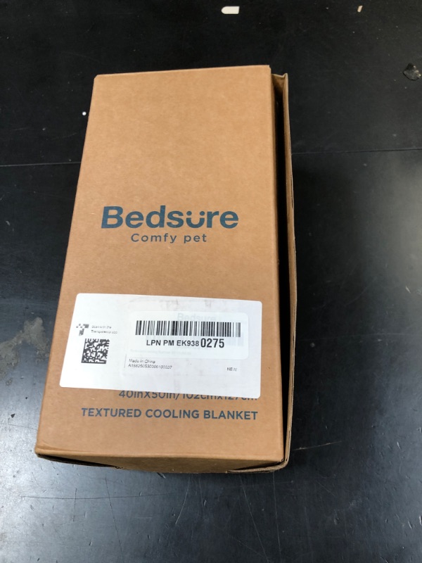 Photo 1 of Bedsure Premium Cooling Blanket for Large Dog - Q-MAX>0.5, Breathable Summer Washable Cold Pet Mat, Soft Durable Self Cooling Dog Mat for Hot Weather, Pearl Grey, 40x50