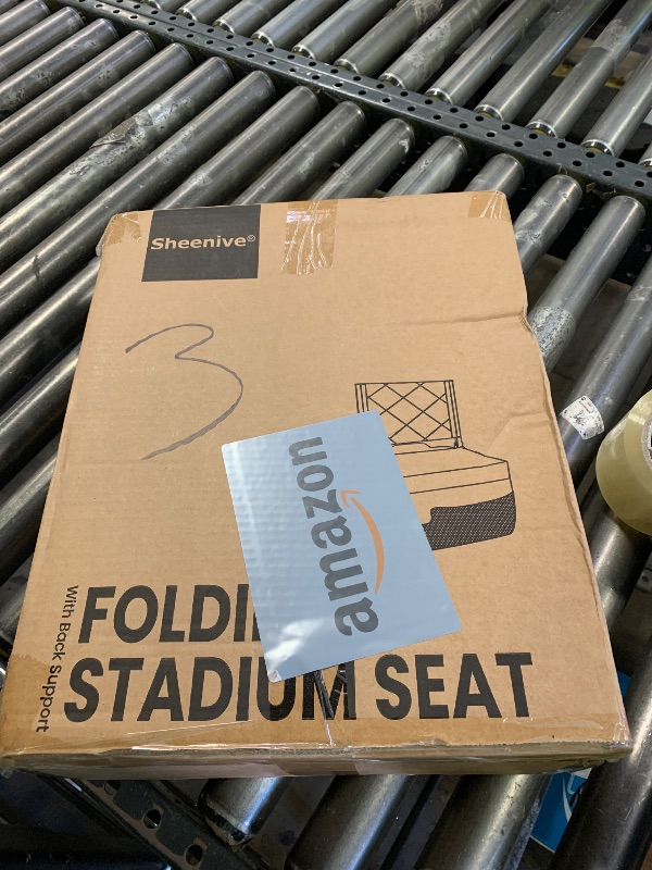 Photo 1 of Sheenive Stadium Seats for Bleachers with Back Support, Bleacher Seats with Backs and Cushion Wide, Padded Portable Folding Comfort Stadium Chair with Shoulder Strap, Perfect for Sports Events