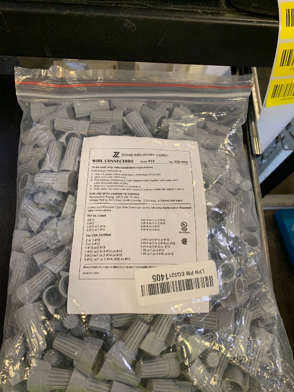 Photo 1 of WIRE CONNECTORS.