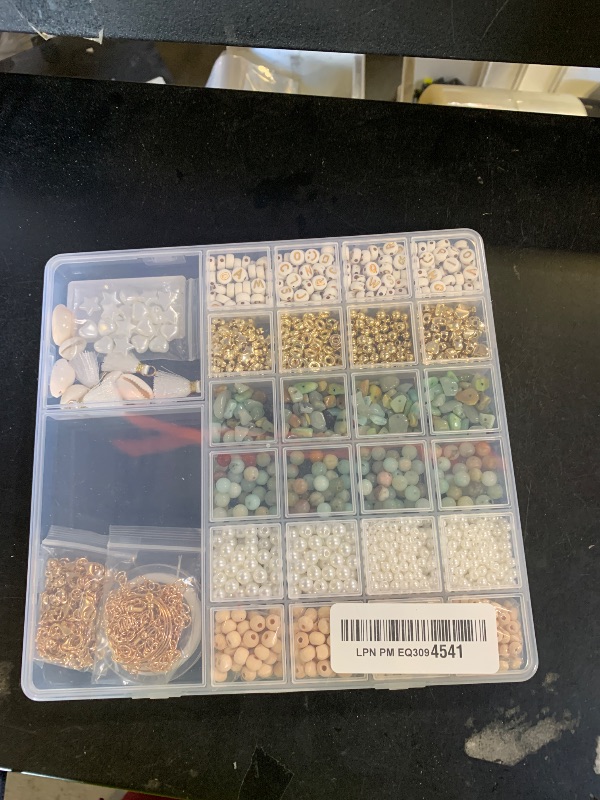 Photo 1 of Lisaruq Bracelet Making Kit?Jewelry Making Supplies Kit,Natural Stone Beads, Irregular Natural Stone for DIY Craft Bracelet Necklace Earrings for Adults