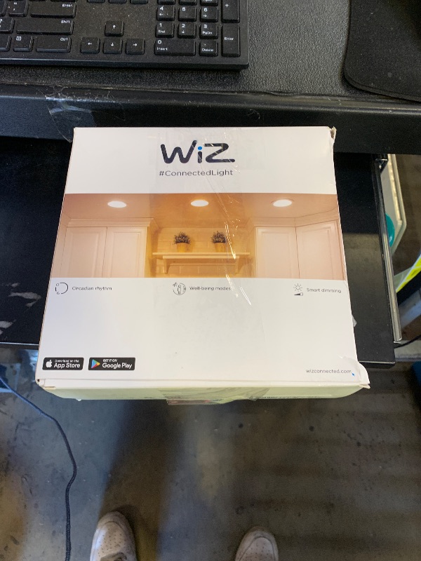 Photo 1 of WiZ Connected Retrofit Downlight - 6 inch LED Recessed Light Fixture - Motion Activated Recessed Light - 750 Lumen - Connects to your Wi-Fi - Matter Compatible -1 Pack
