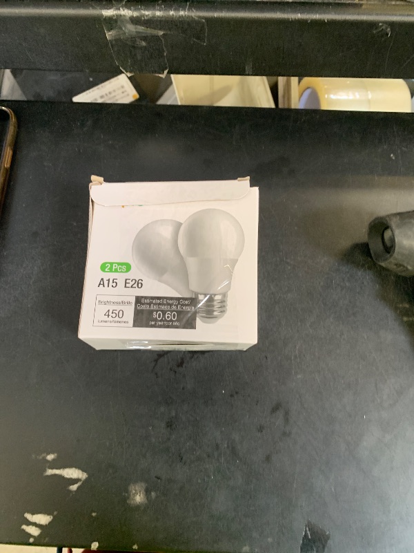 Photo 1 of Lepro LED Refrigerator Light Bulb - 40W Equivalent Waterproof Appliance Bulb Replacement for Frigidaire, 5000K Daylight Non-Dimmable Freezer Bulbs with 450 Lumen, 120V 5W A15 E26 Medium Base, 2 Pack